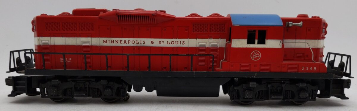Lionel 2348 Vintage O Minneapolis & St. Louis GP-9 Diesel Locomotive VG