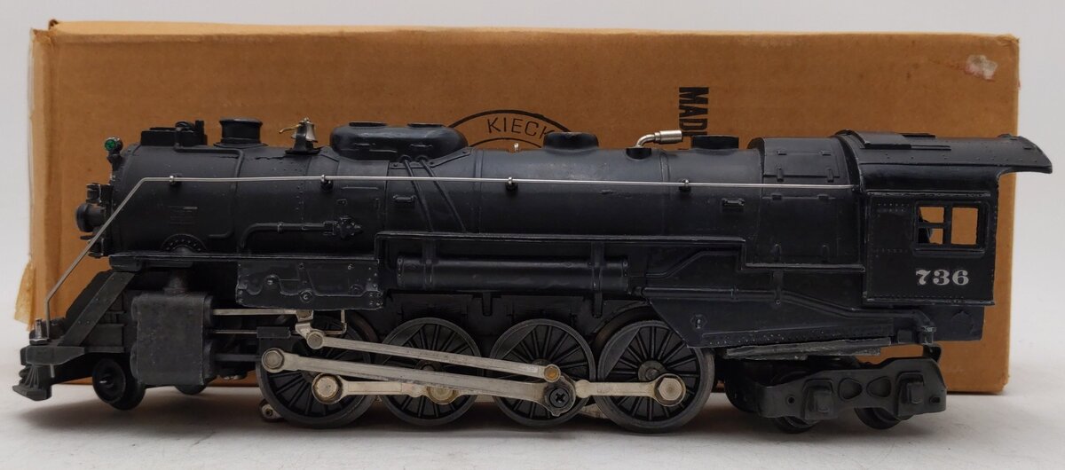 Lionel 736 Vintage O 2-8-4 Berkshire Steam Locomotive VG/Box
