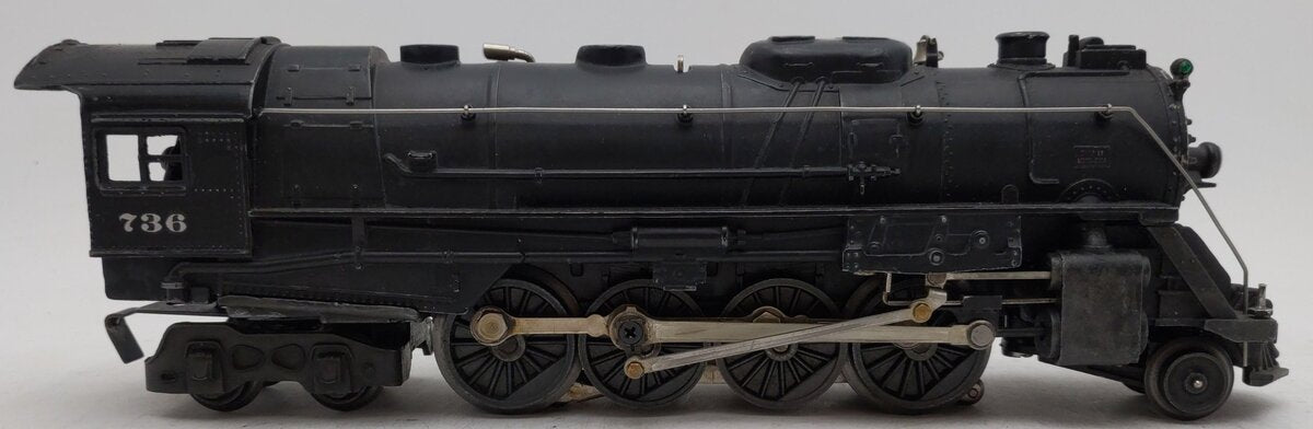 Lionel 736 Vintage O 2-8-4 Berkshire Steam Locomotive VG/Box