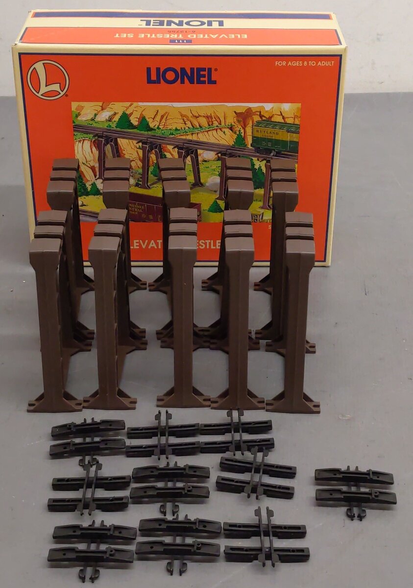 Lionel 6-12755 O Gauge Elevated Trestle Set (Set of 10) EX/Box