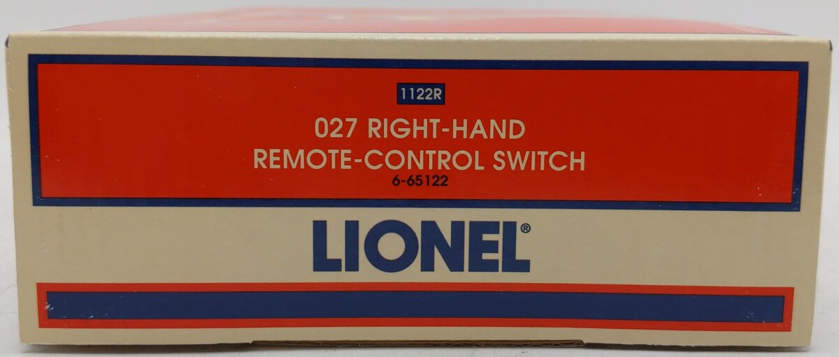 Lionel 6-65122 O 27" Right Hand Remote Control Switch Turnout EX/Box