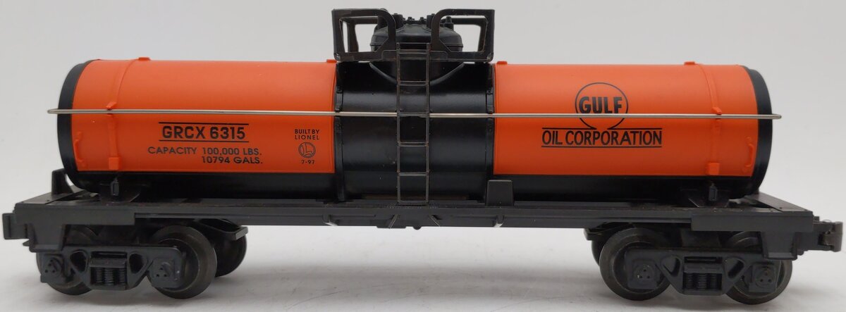 Lionel 6-19611 O Gauge Gulf Single Dome Tank Car #6315 EX/Box
