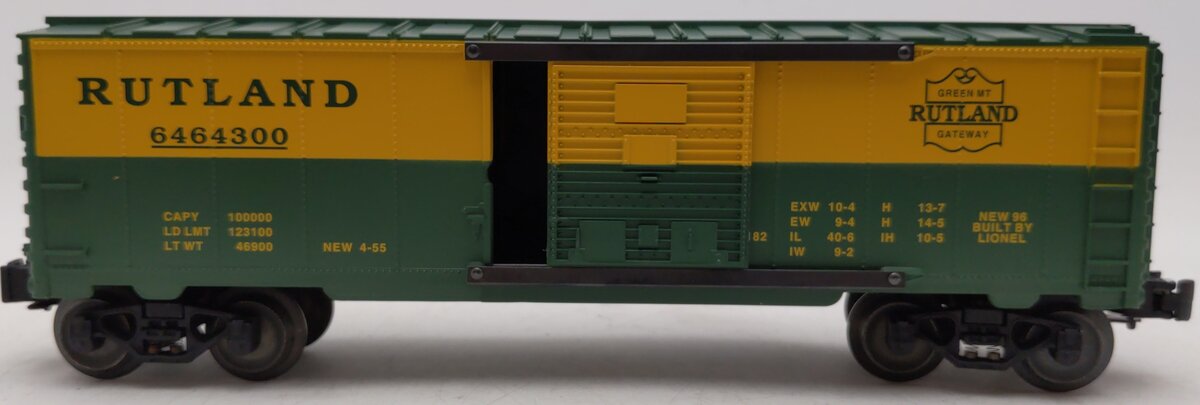 Lionel 6-19277 O Gauge Rutland Boxcar #6464-300 VG/Box