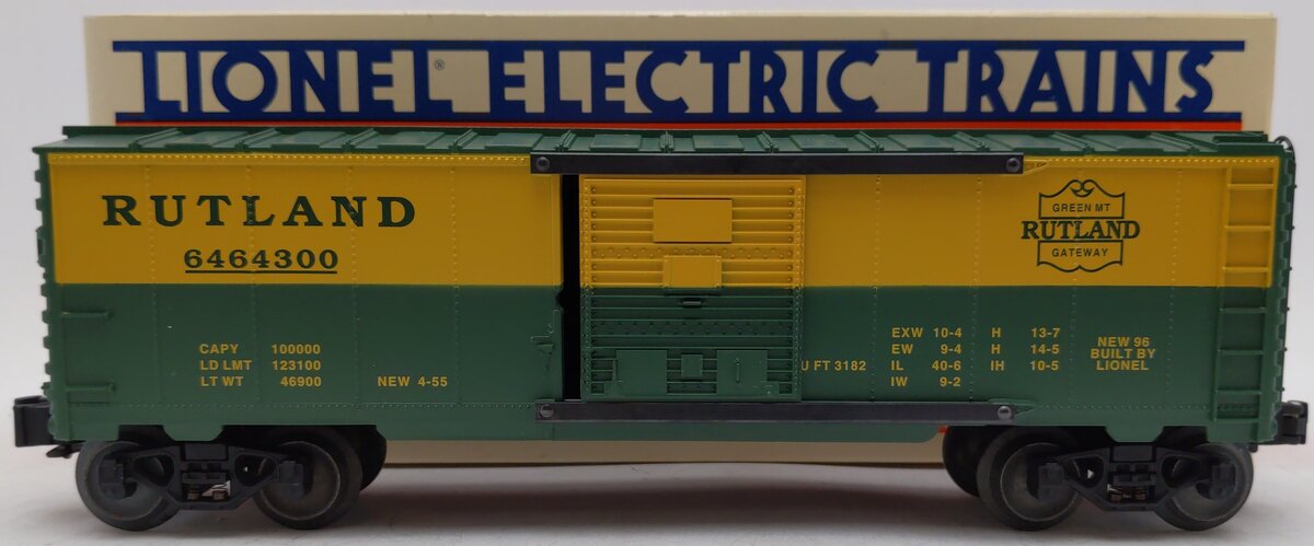 Lionel 6-19277 O Gauge Rutland Boxcar #6464-300 VG/Box
