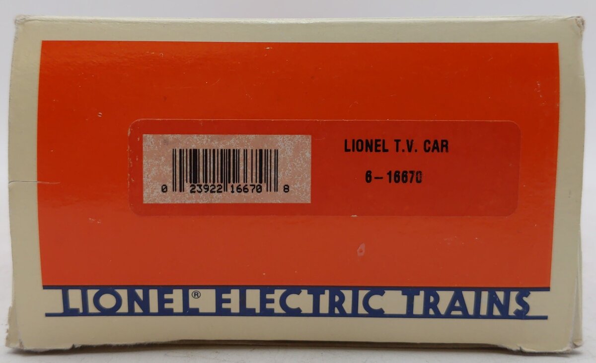 Lionel 6-16670 O Gauge Operating TV Car #16670 EX/Box