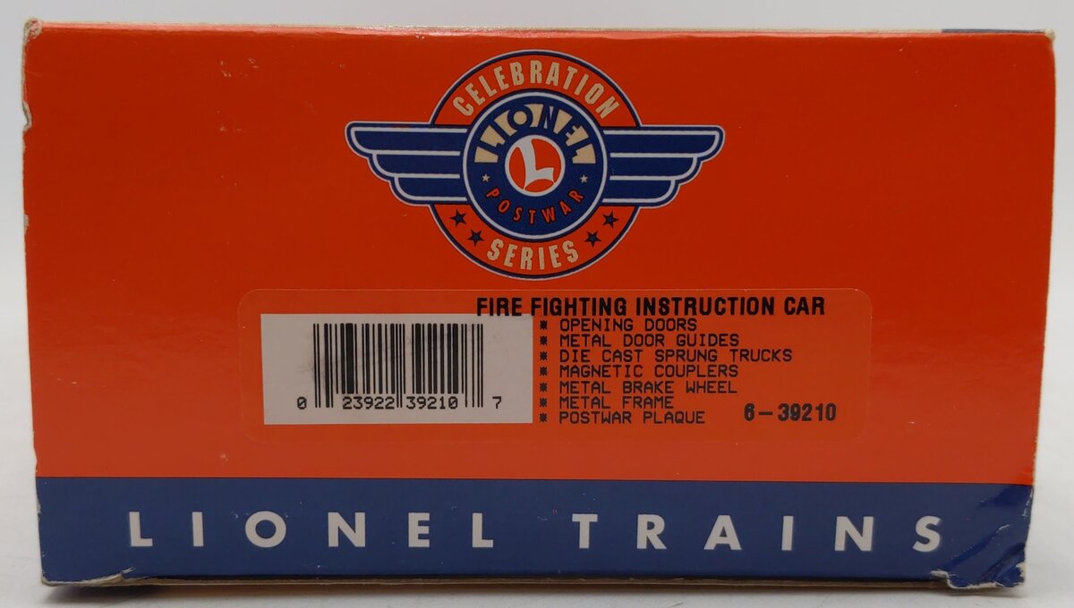 Lionel 6-39210 O Gauge PWC Fire Fighting Instruction Car #6530 EX/Box