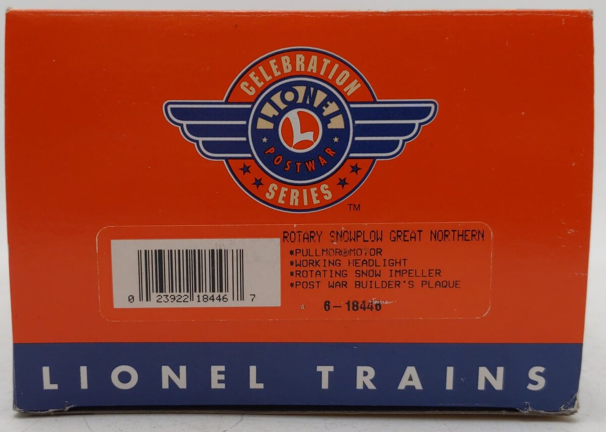 Lionel 6-18446 O PWC Great Northern Rotary Snowplow EX/Box