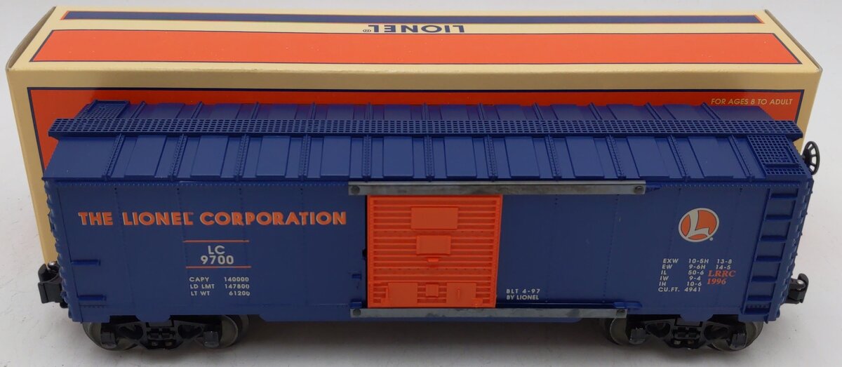 Lionel 6-29200 O Gauge Lionel Railroad Club Boxcar #9700 EX/Box