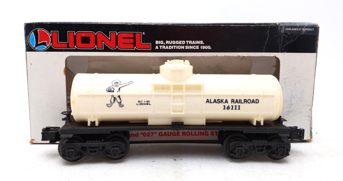 Lionel 6-16111 O Gauge Alaska White Single Dome Tank Car EX/Box