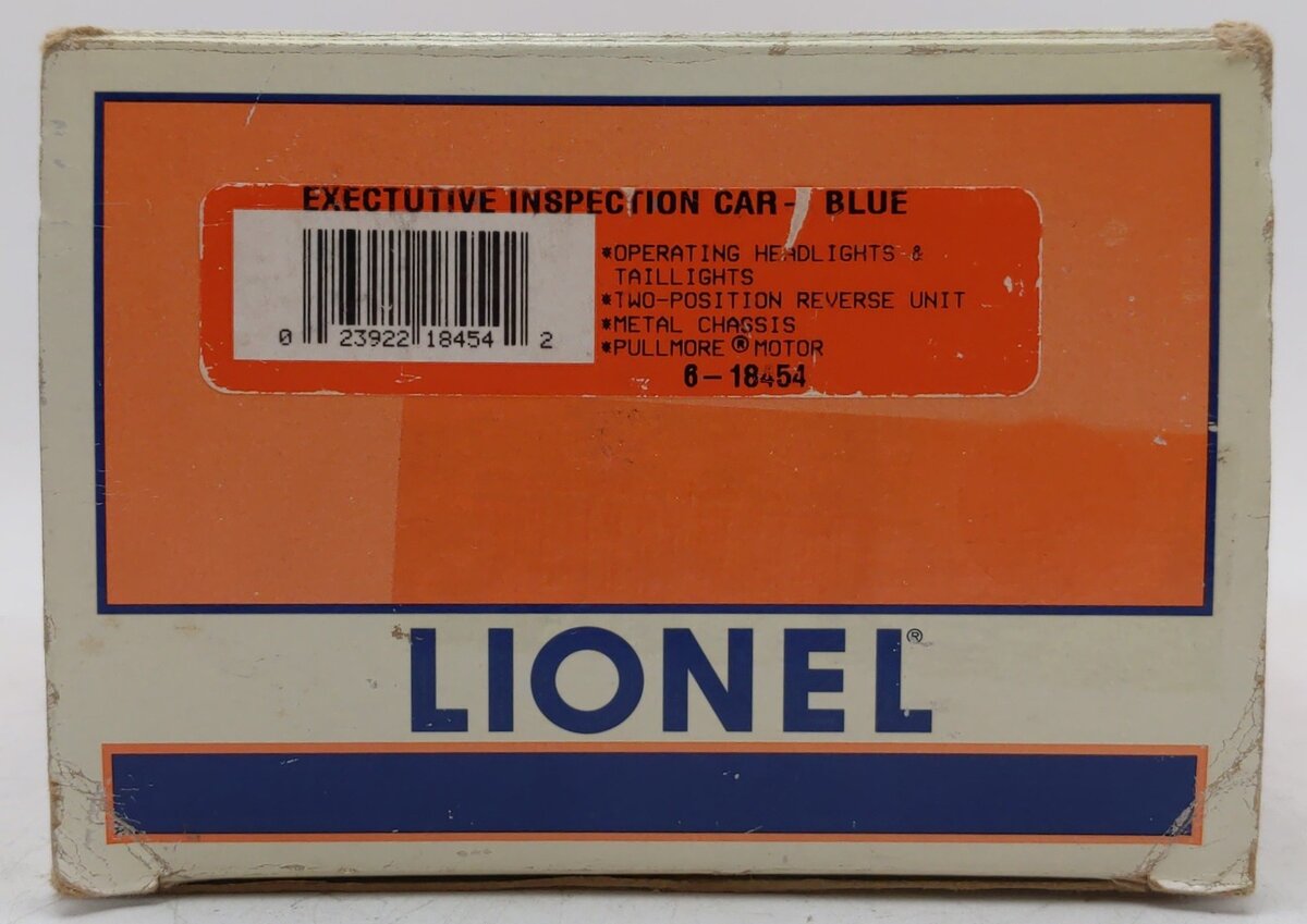 Lionel 6-18454 O Gauge Blue Executive Inspection Car EX/Box