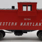 Lionel 6-19704 O Gauge Western Maryland Extended Vision Caboose w/Smoke EX/Box