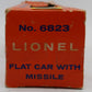 Lionel 6823 Vintage O Flatcar with IRBM Missiles VG/Box