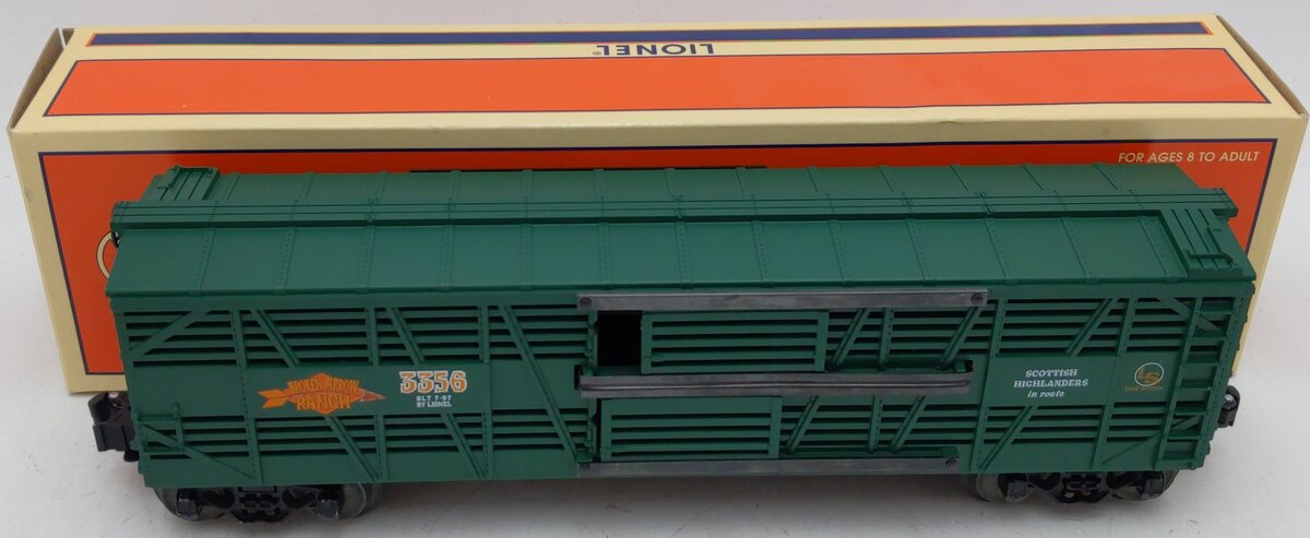 Lionel 6-19540 O Gauge Broken Arrow Ranch Stock Car #3356 EX/Box