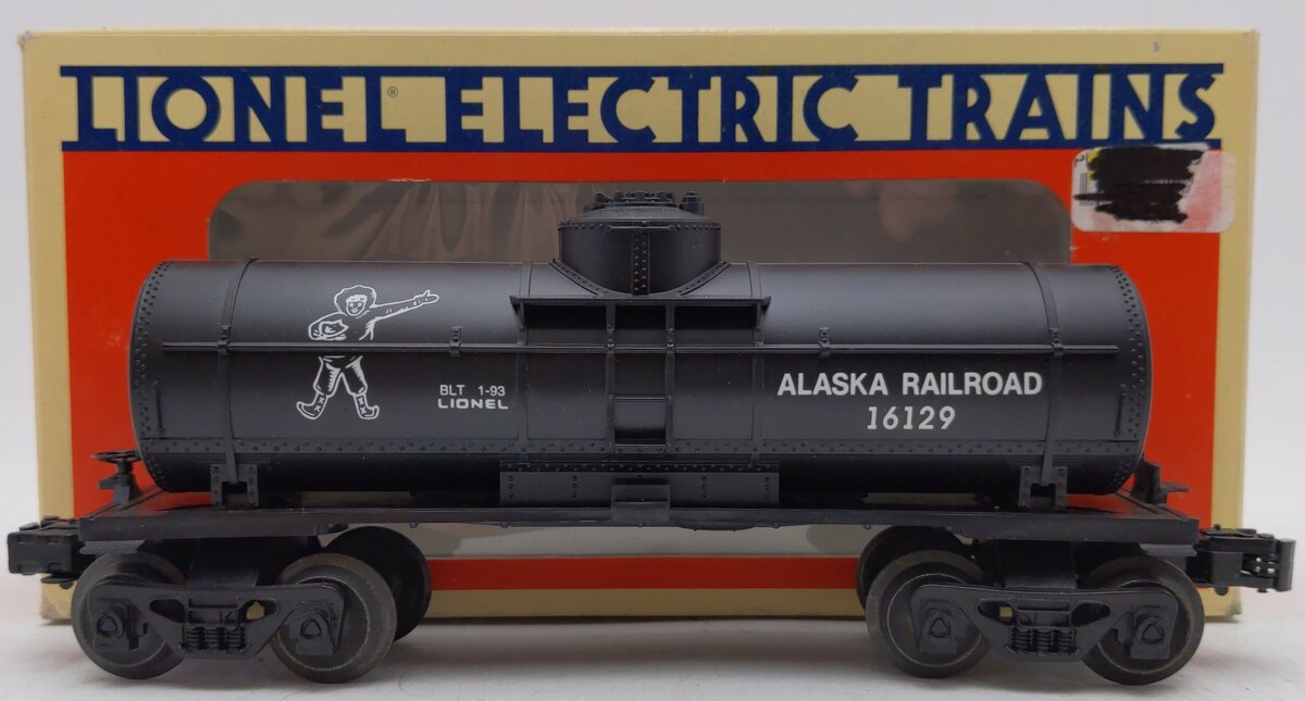 Lionel 6-16129 O Gauge Alaska Railroad Single Dome Tank Car EX/Box