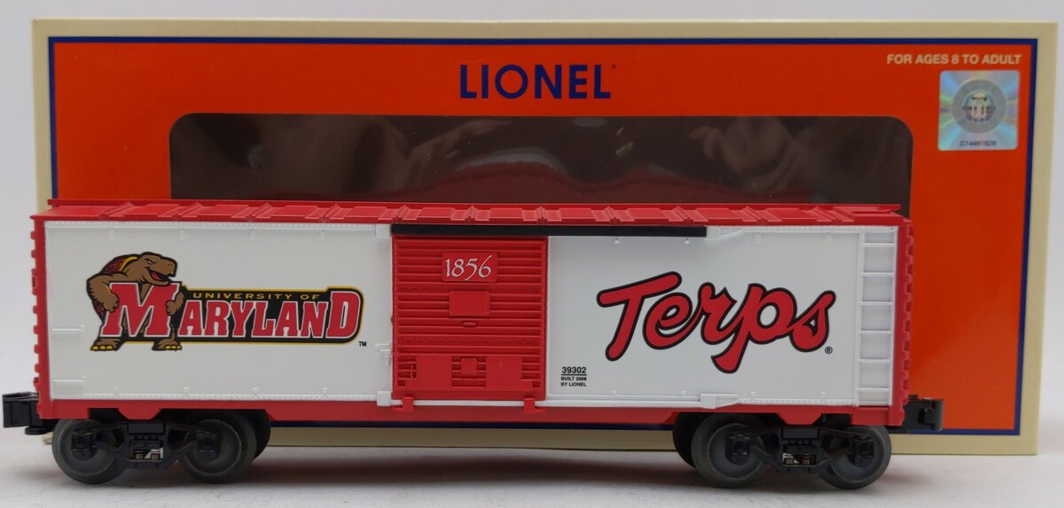 Lionel 6-39302 O Scale University of Maryland Boxcar LN/Box