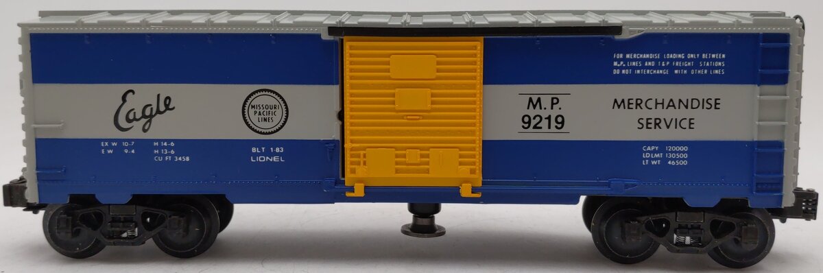 Lionel 6-9219 O Gauge Missouri Pacific Operating Boxcar EX/Box