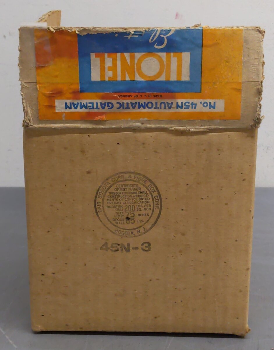 Lionel 45N Vintage O Postwar Metal Automatic Gateman EX/Box