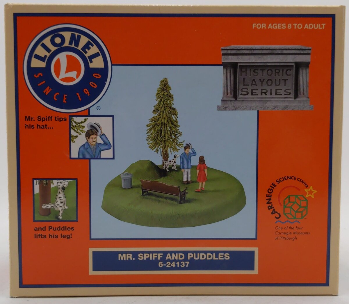 Lionel 6-24137 O Mr. Spiff & Puddles Operating Accessory Animated Scene VG/Box