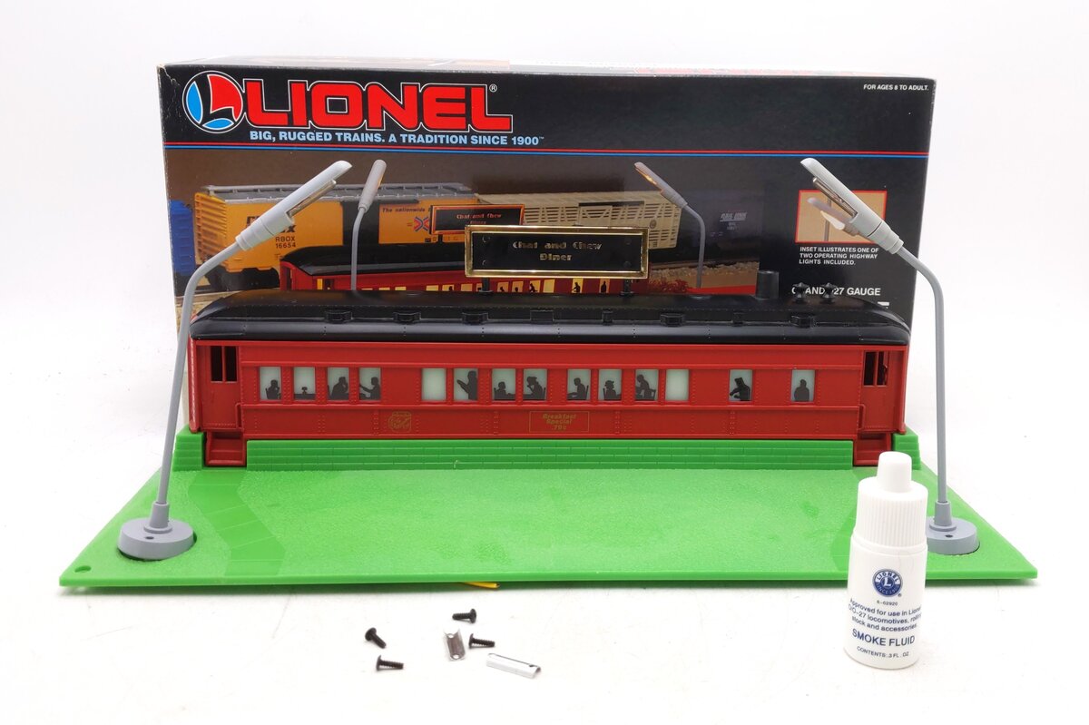 Lionel 6-12802 O Gauge Roadside Diner w/Smoke & Lights EX/Box