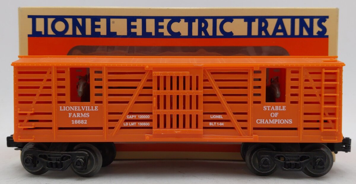Lionel 6-16682 O Gauge Lionelville Farms Stock Car EX/Box