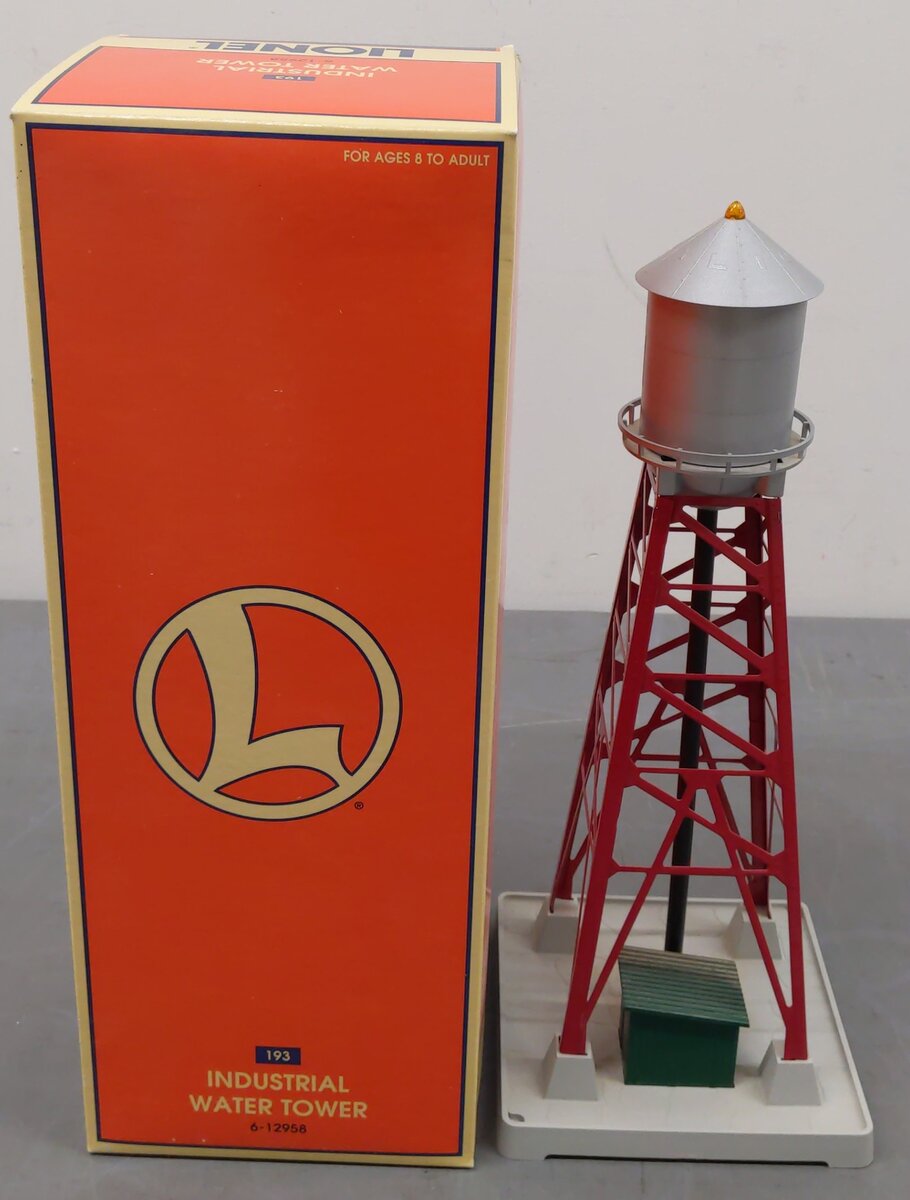 Lionel 6-12958 O Gauge 193 Industrial Water Tower Assembled EX/Box