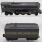 Lionel 221 Vintage O NYC Dreyfuss Gray 2-6-4 Steam Locomotive & 221T Tender