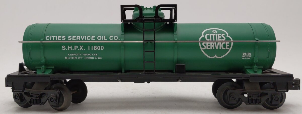 Lionel 6-36146 O Gauge Cities Service Tank Car #11800 EX/Box