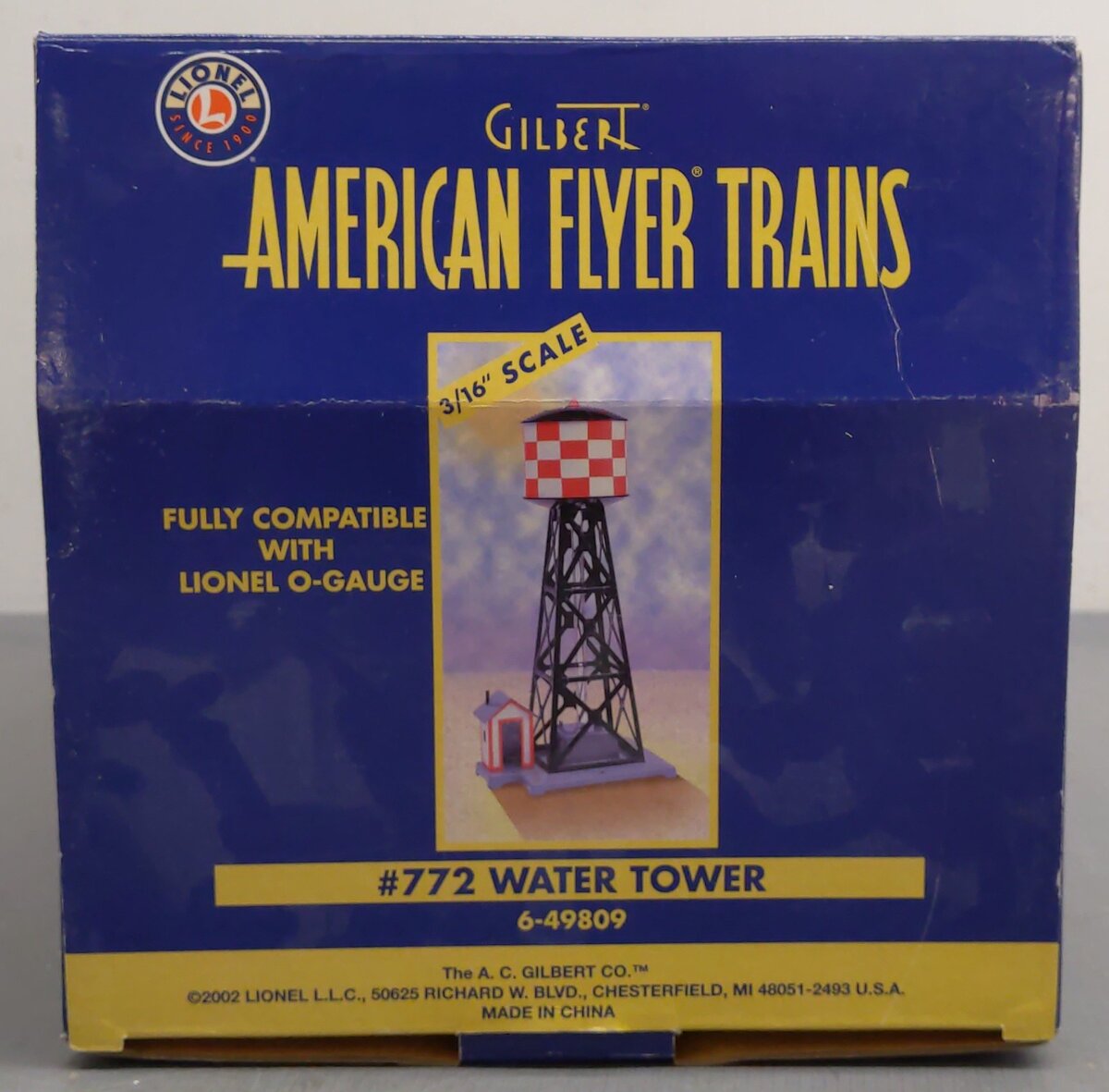 American Flyer 6-49809 S Scale Checkerboard Bubbling Water tower #772 EX/Box