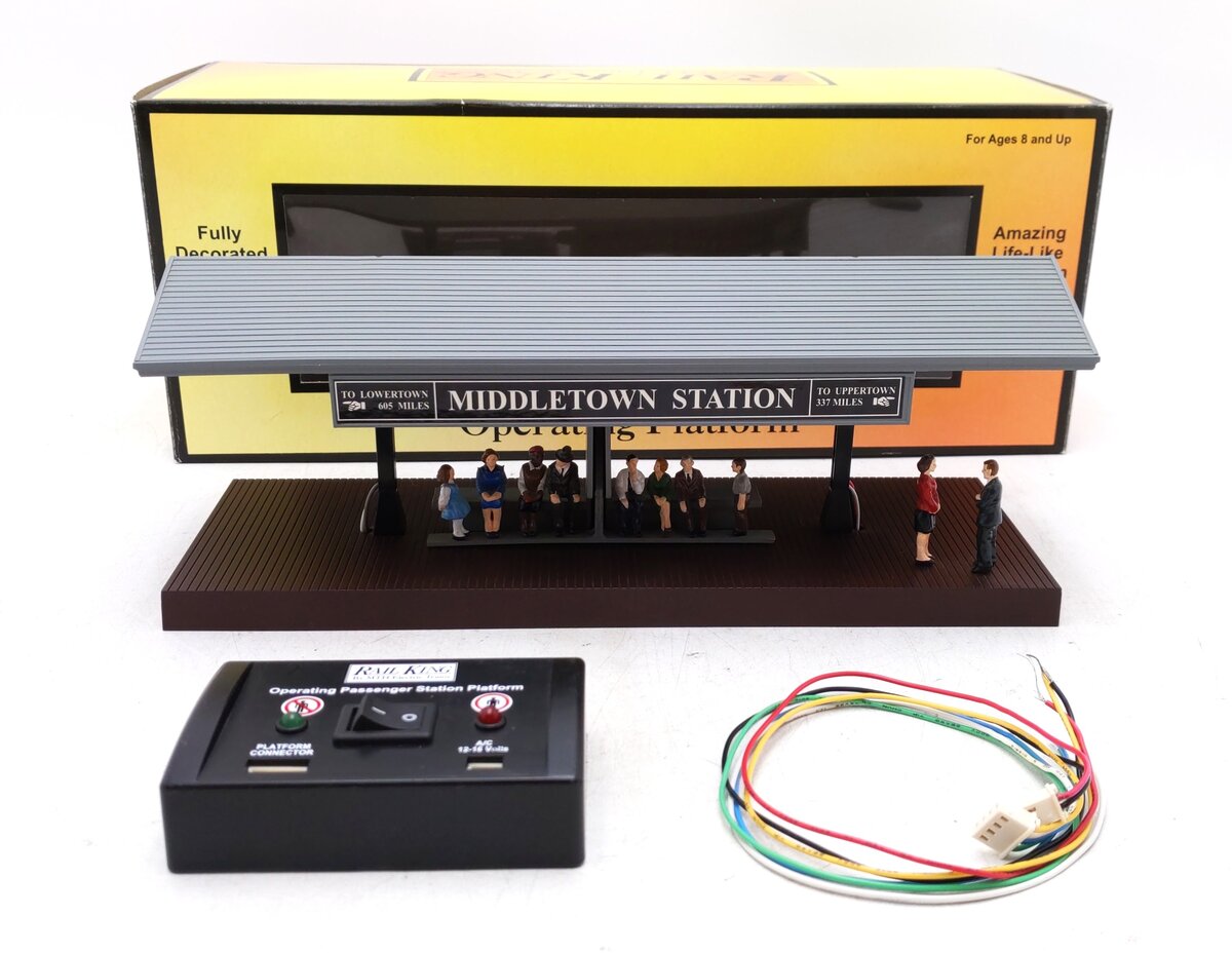 MTH 30-9107 O Middletown Operating Station Platform w/Gray Roof LN/Box