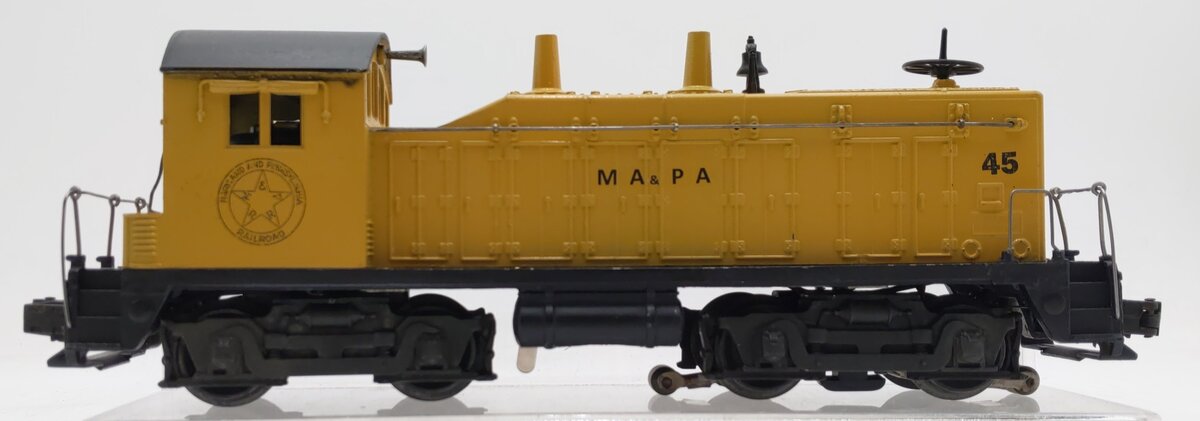 Lionel 624 Vintage O Gauge Custom MA&PA NW-2 Powered Diesel Locomotive #45