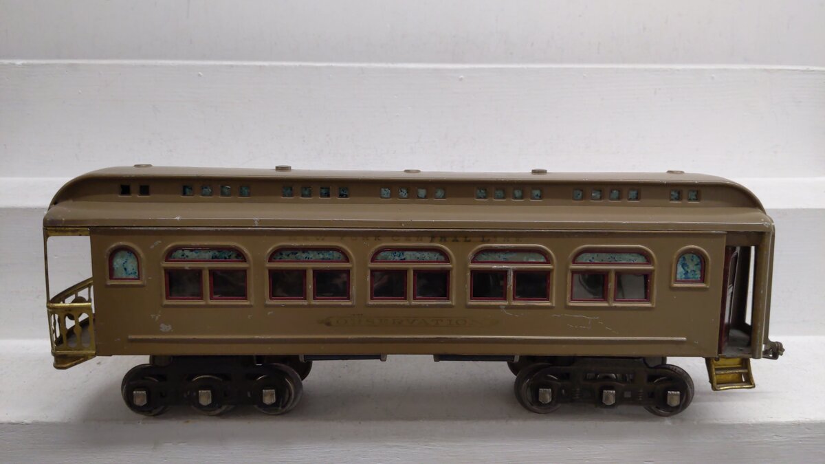 Lionel 490 Vintage Standard Gauge Tinplate Observation Car VG