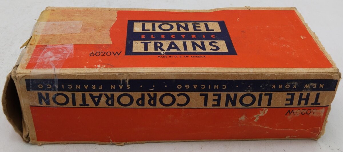 Lionel 6020W Vintage O Lionel Lines Whistling Tender VG/Box