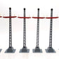 MTH 10-1093 Standard Gauge Gray/Red #71 Telegraph Post Set (Pack of 6) NIB