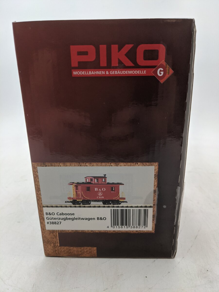 Piko 38827 B&O Caboose (Plastic Wheels) EX/Box