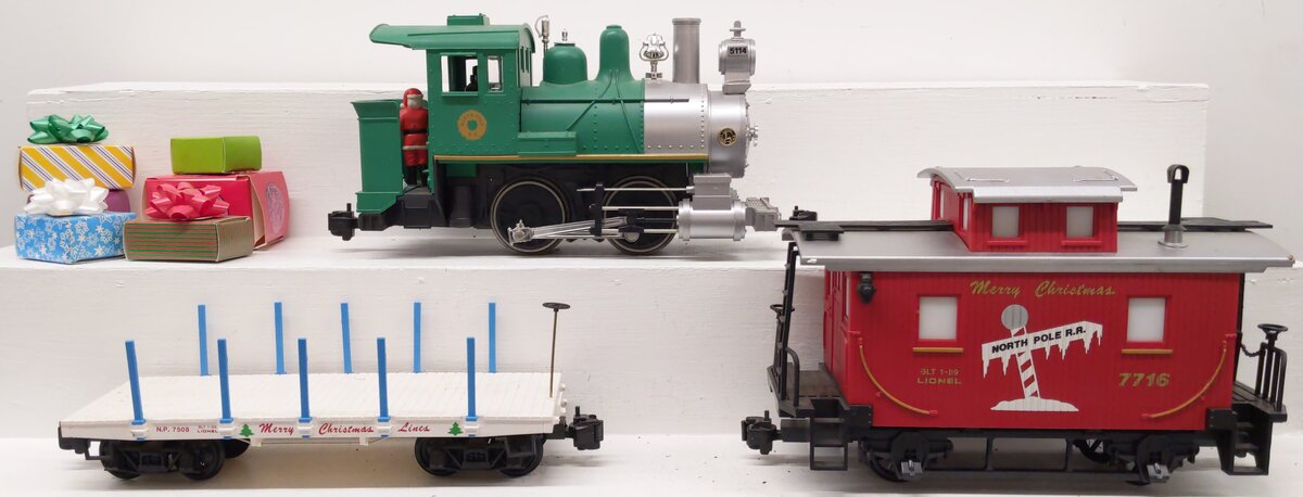 Lionel 8-81004 North Pole Railroad G Gauge Steam Train Set EX/Box