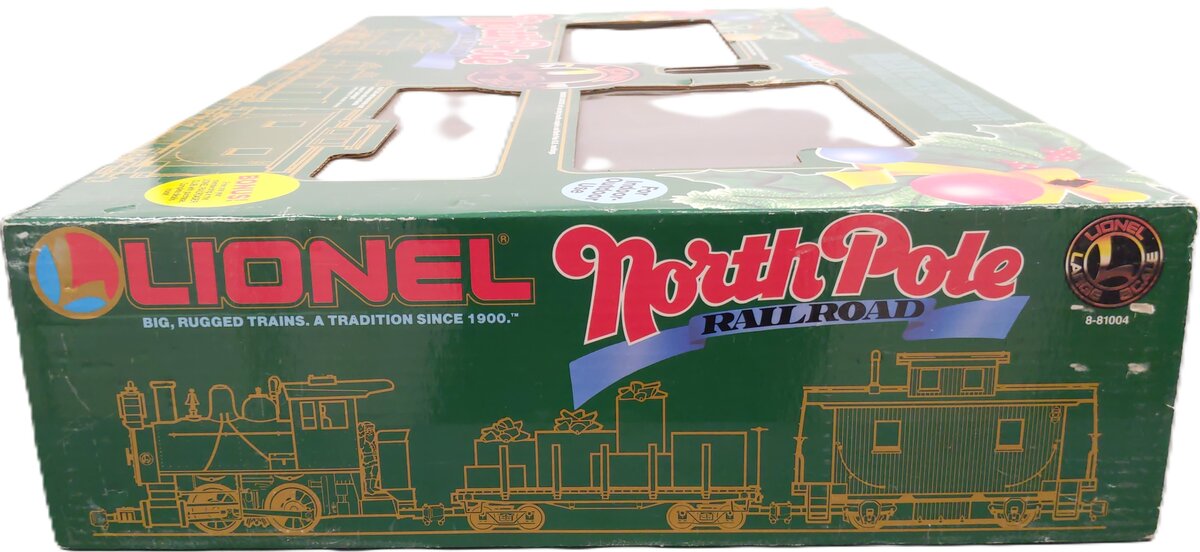 Lionel 8-81004 North Pole Railroad G Gauge Steam Train Set EX/Box