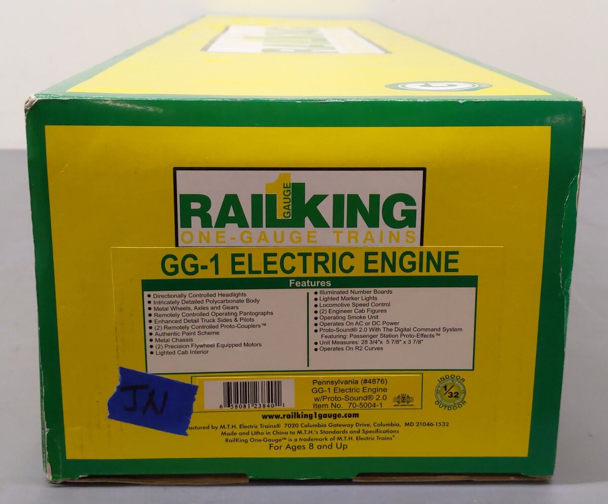 MTH 70-5004-1 G Scale Pennsylvania RR GG-1 Electric Engine #4876 w/ PS2 LN/Box
