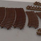Lionel G Scale Assorted Curved Brass Track Sections [20] VG