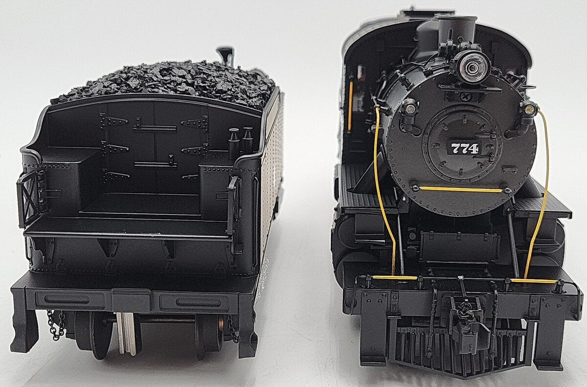 MTH 20-3356-1 CNJ 4-6-0 Camelback Steam Loco w/PS2 (Hi-Rail Wheels) #774 LN/Box