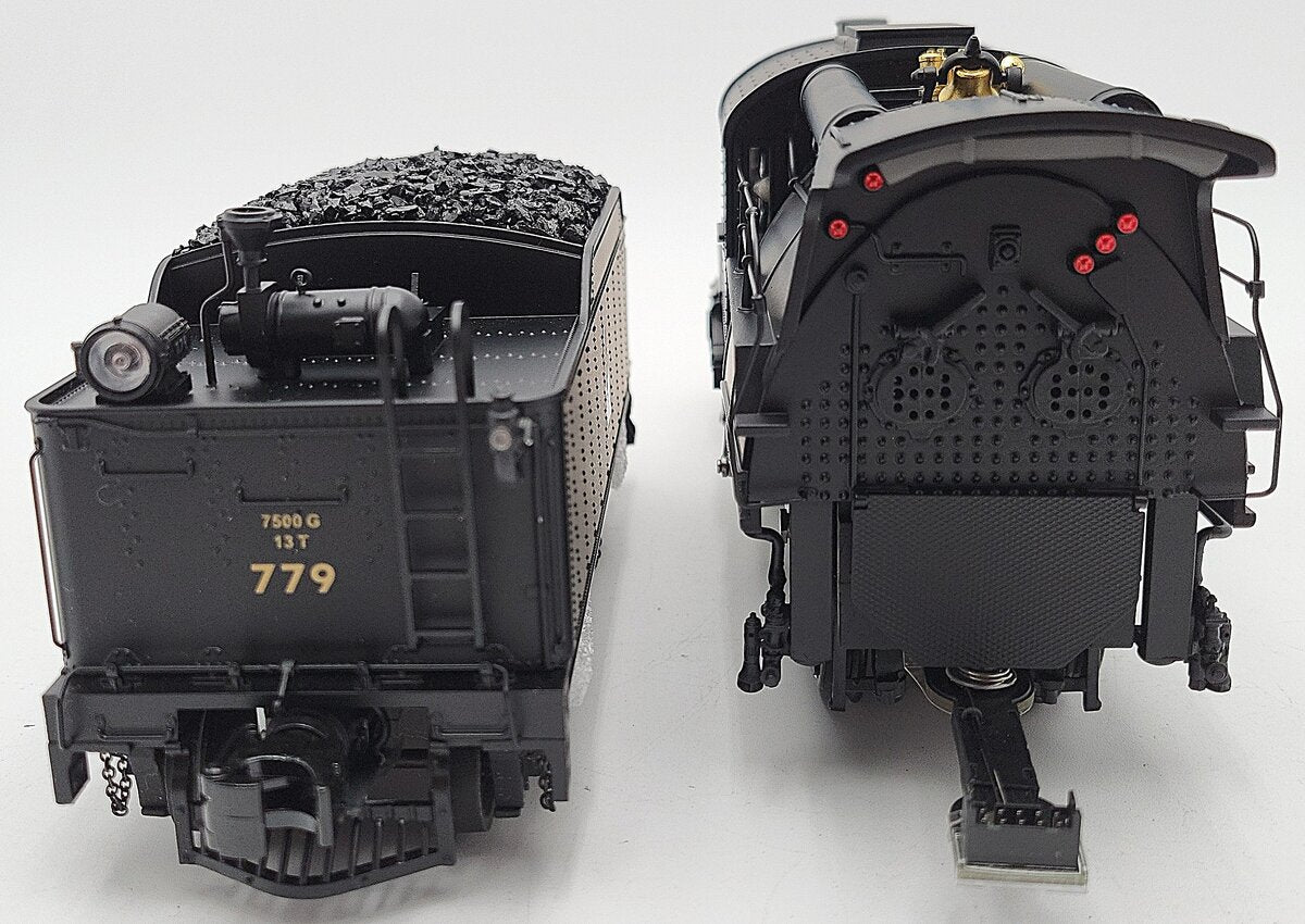 MTH 20-3357-1 O Scale Jersey Central 4-6-0 Camelback w/PS2 (Hi-Rail Wheels) #779 LN/Box