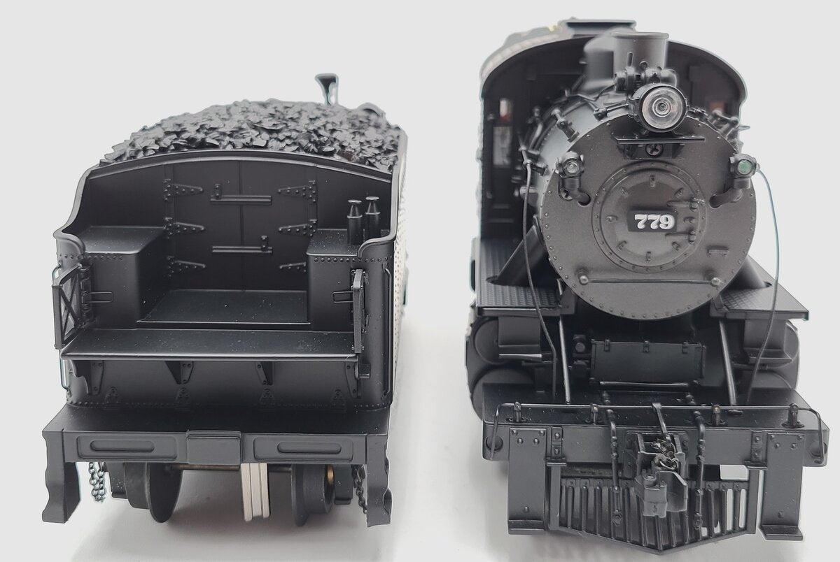 MTH 20-3357-1 O Scale Jersey Central 4-6-0 Camelback w/PS2 (Hi-Rail Wheels) #779 LN/Box