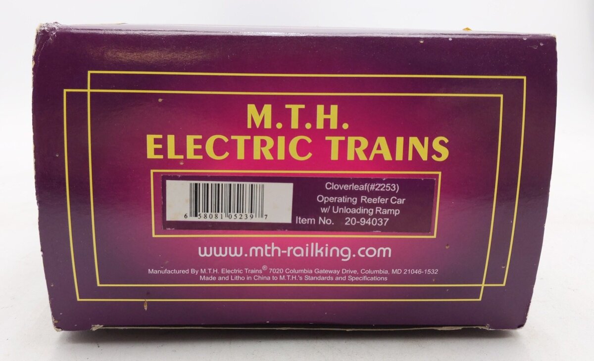 MTH 20-94037 O Cloverleaf Operating Reefer Car #2253 LN/Box