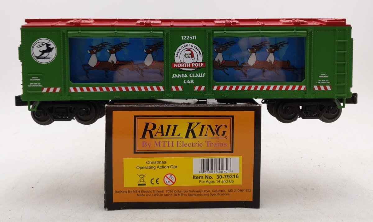 MTH 30-79316 O Christmas Operating Action Car