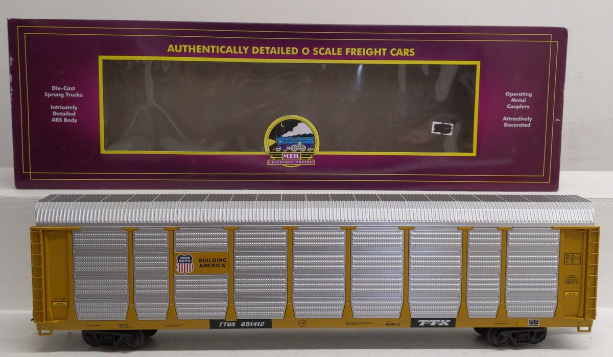 MTH 20-98877 O Union Pacific Corrugated Auto Carrier #851412