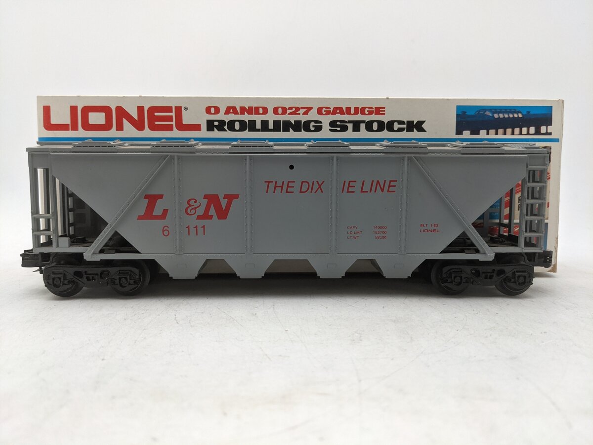 Lionel 6-6111 O Gauge Louisville & Nashville Gray Covered Hopper EX/Box