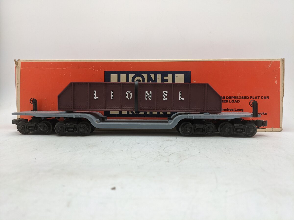Lionel 6-6509 O Gauge 16 Wheel Flatcar with Girder Load EX/Box