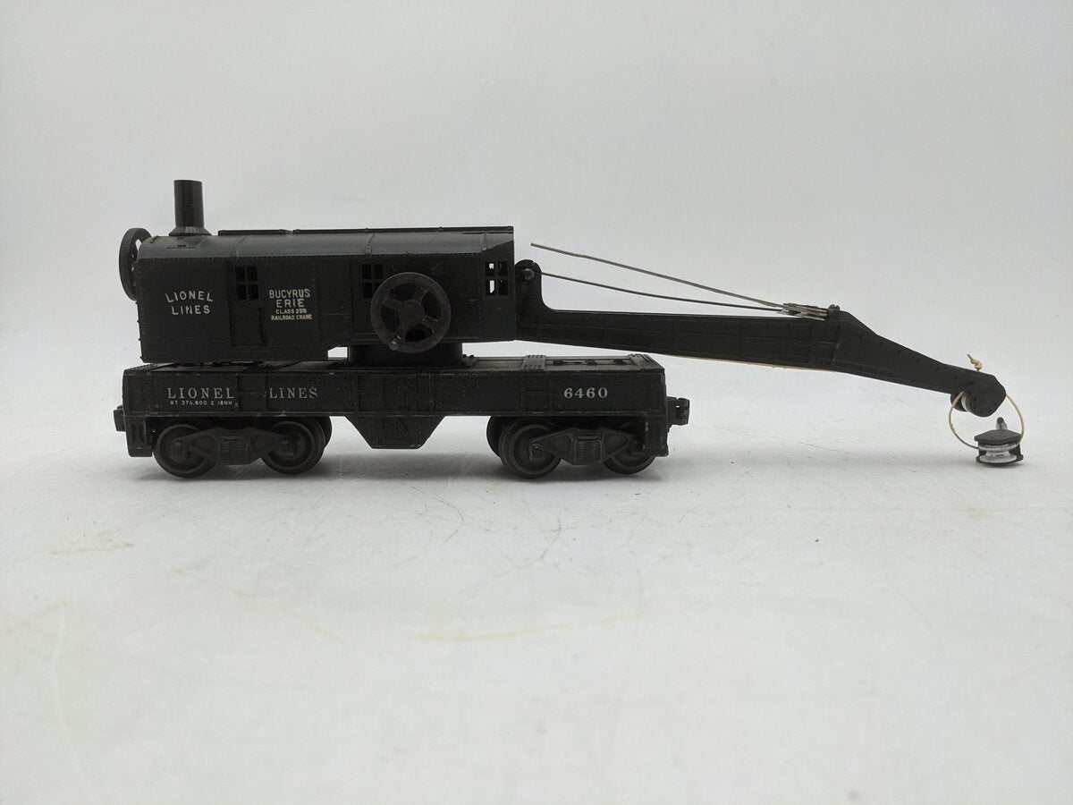 Lionel 6460 Vintage O Bucyrus Erie Crane Car VG