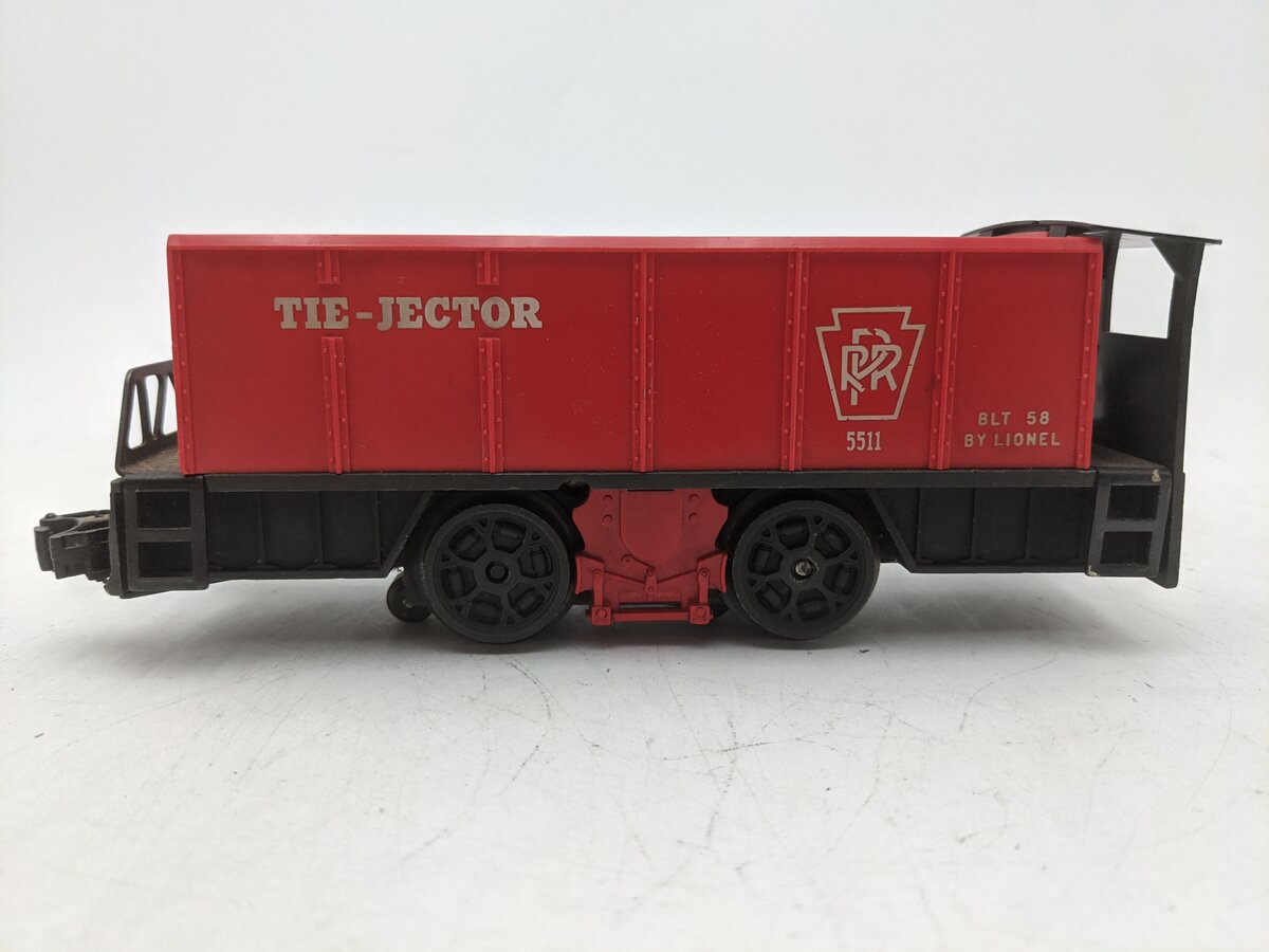 Lionel 55 Vintage O Gauge Postwar Pennsylvania Railroad Operating Tie-Jector Car VG/Box