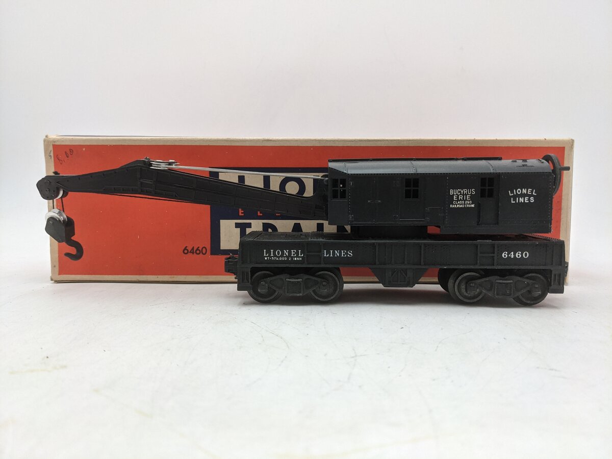 Lionel 6460 Vintage O Bucyrus Erie Crane Car EX/Box