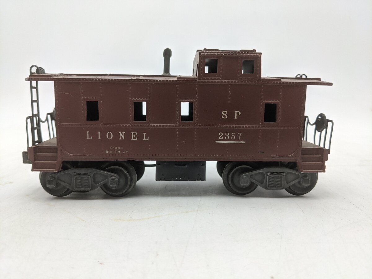 Lionel 2357 Vintage O SP Style Brown Illuminated Caboose VG
